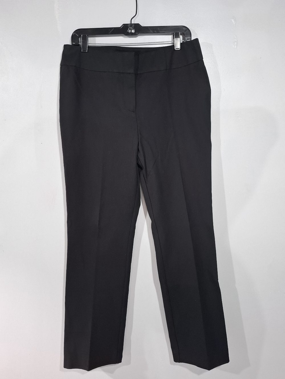 Laura Ashley Black Straight Leg Dress Trousers Womens Pant Sz 12 Office Career
